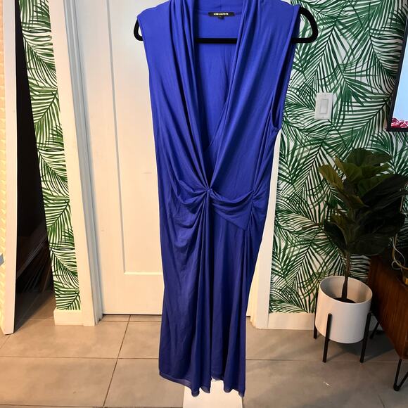 Kobi Halperin Women's Blue Sandra Twist Front Jersey Maureen Dress Size Medium - Picture 5 of 13